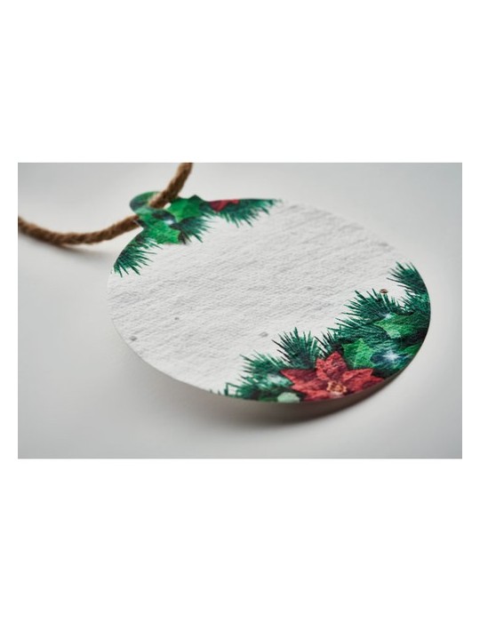 Décoration en papier semences personnalisée - Cadeau  pas cher