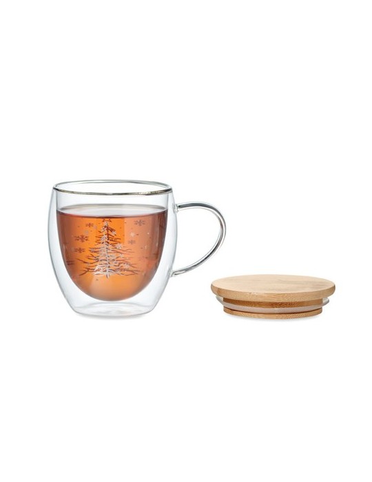 Tasse en verre personnalisée avec élégance et fonctionnalité pas cher - SIAN