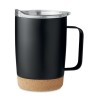 Gobelet isotherme double paroi 300ml personnalisable et pratique RUBY Matières : acier inoxydable Couleurs : noir goodies public