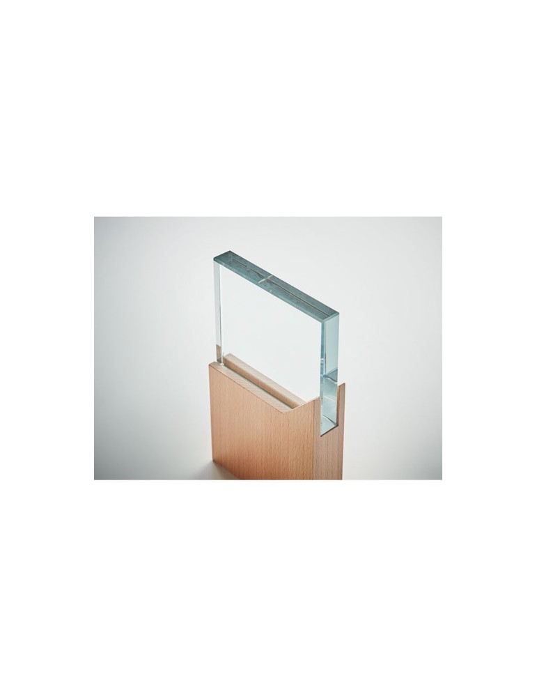 Trophée en Cristal ZEAL avec Personnalisation Élégante