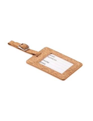 Étiquette Bagage en Liège Personnalisable