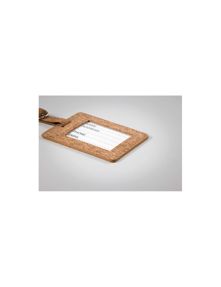 Étiquette Bagage en Liège Personnalisable