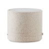 Haut-parleur sans fil  personnalisé - ROUND BASS+ - Paille blé Matières : ABS Couleurs : beige personnalisable avec votre logo