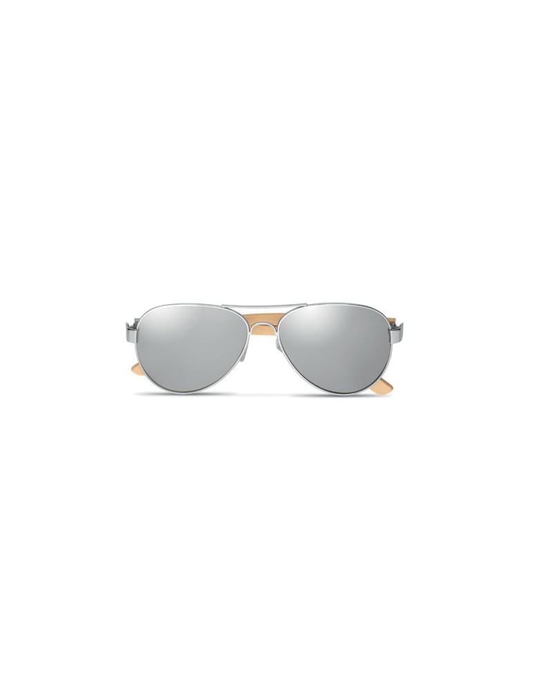 Lunettes de soleil en bambou Personnalisées pas cher - Protection UV400