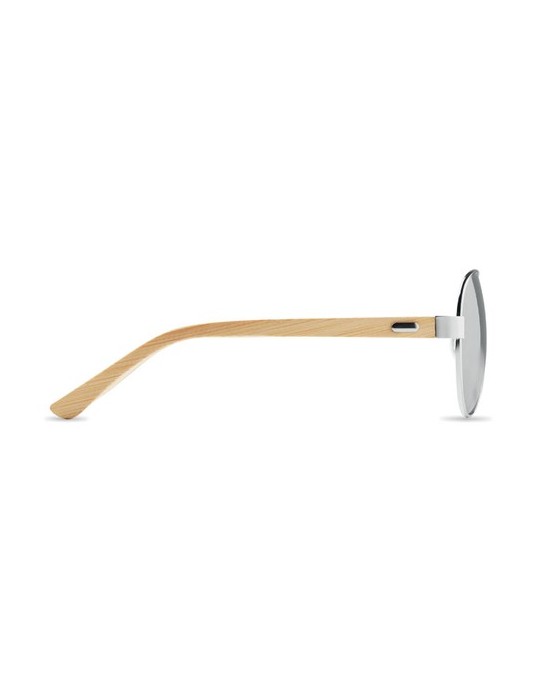 Lunettes de soleil en bambou Personnalisées pas cher - Protection UV400