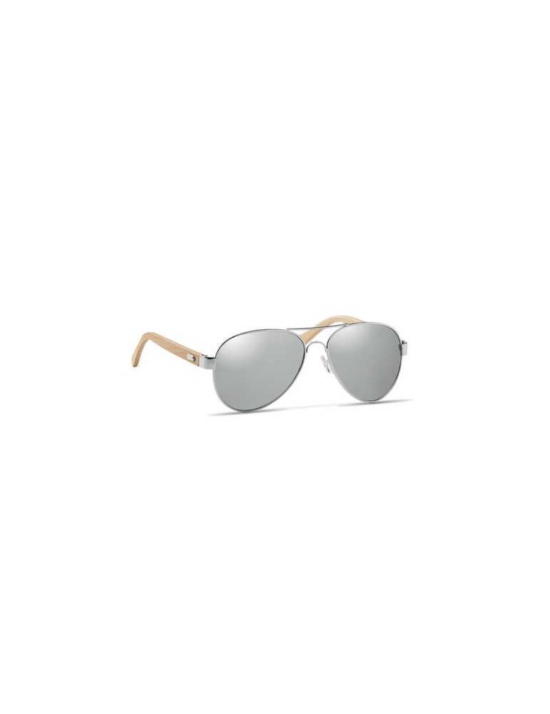 Lunettes de soleil en bambou Personnalisées pas cher - Protection UV400