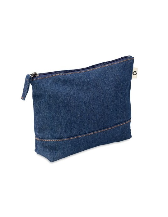 Trousse en Denim Recyclé et Personnalisée pas cher