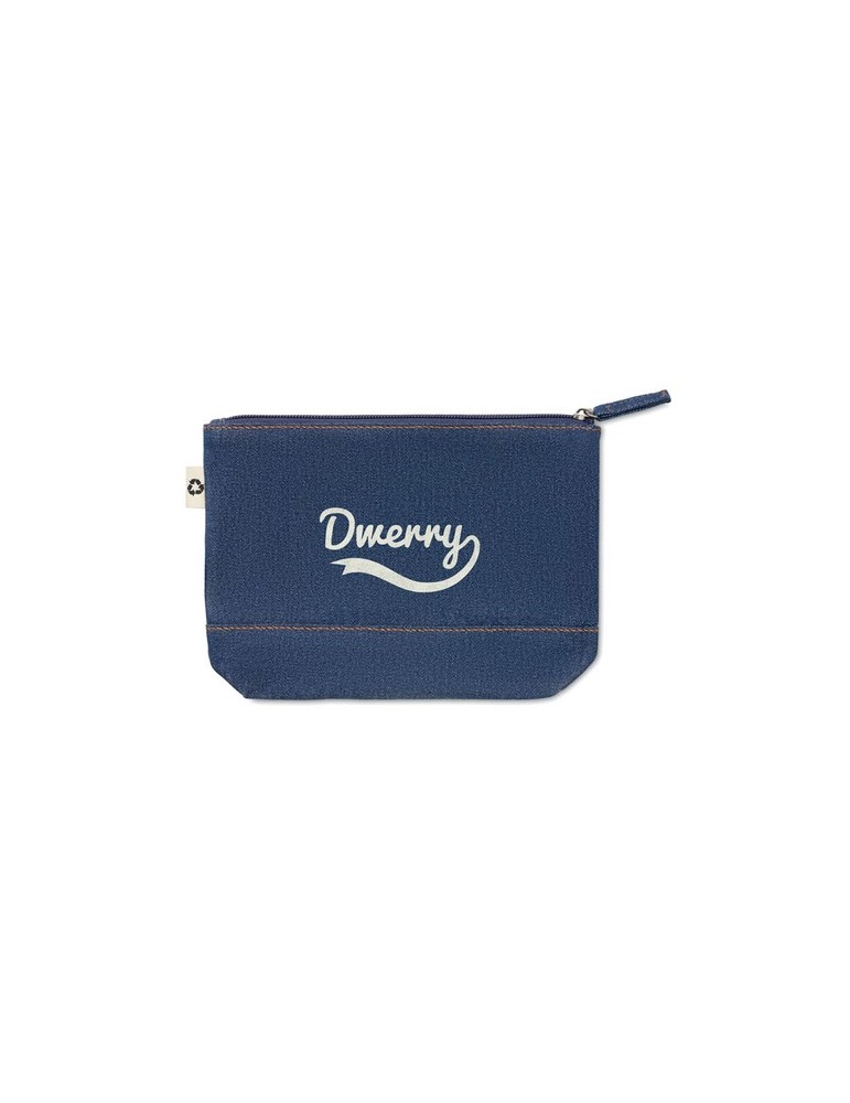 Trousse en Denim Recyclé et Personnalisée pas cher