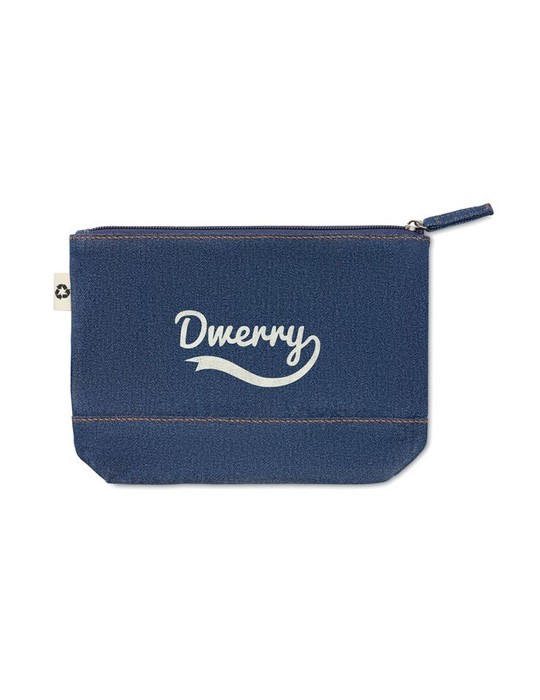 Trousse en Denim Recyclé et Personnalisée pas cher