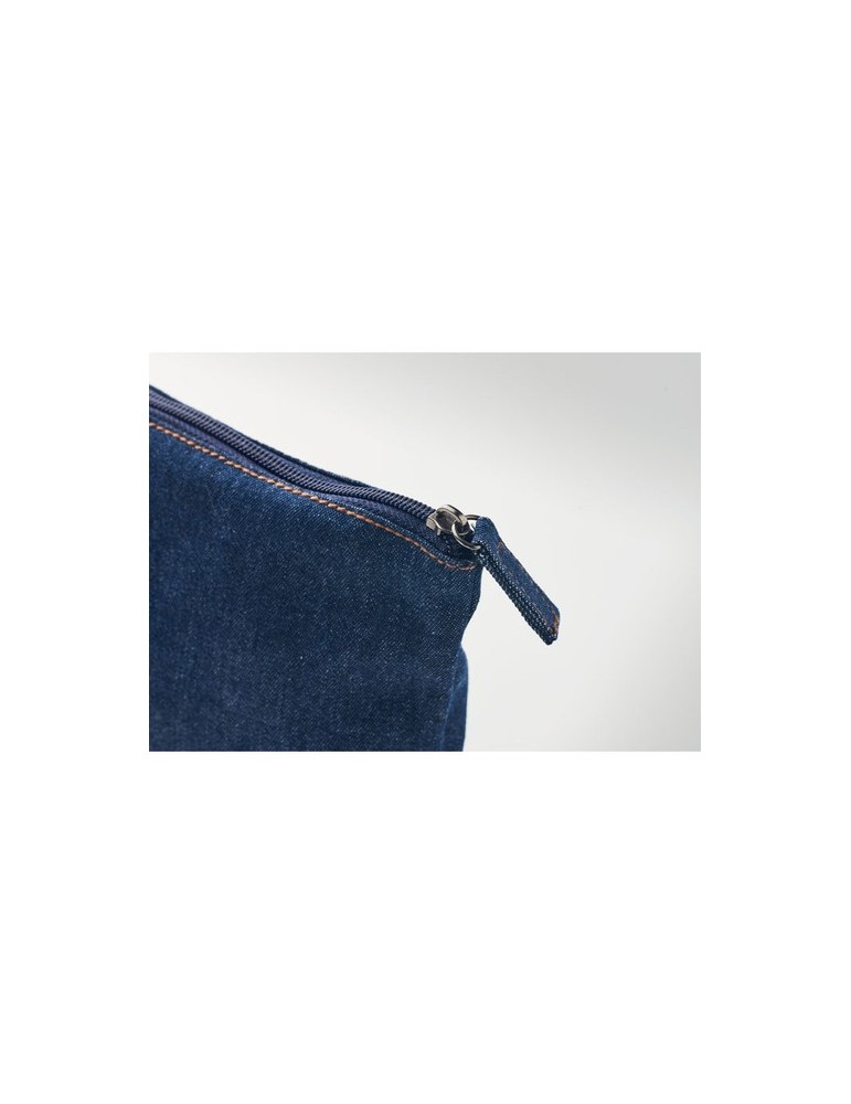 Trousse en Denim Recyclé et Personnalisée pas cher