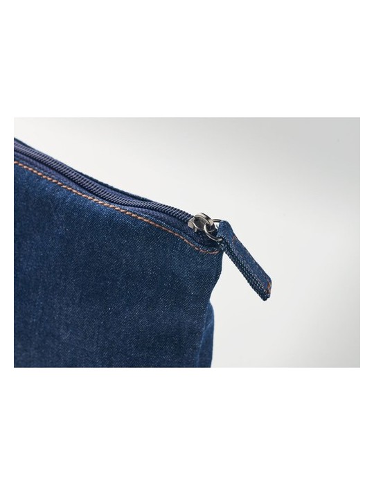 Trousse en Denim Recyclé et Personnalisée pas cher