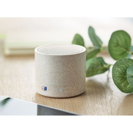 Haut-parleur sans fil ROUND BASS+ en paille de blé