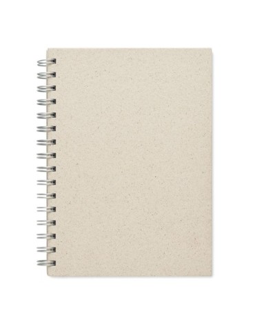 Carnet à spirales A5  personnalisée pas cher GRASS BOOK