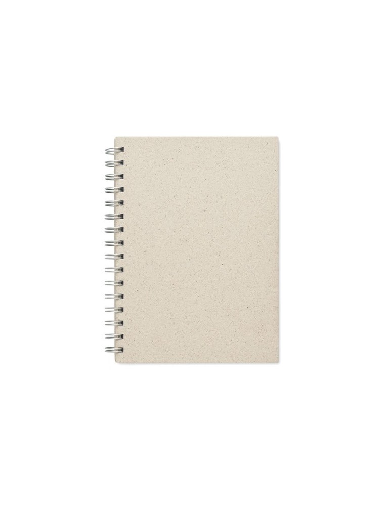 Carnet à spirales A5  personnalisée pas cher GRASS BOOK
