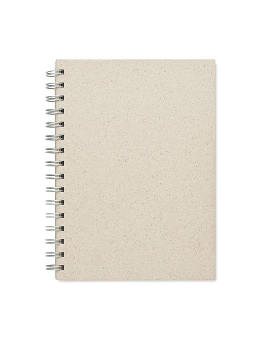 Carnet à spirales A5  personnalisée pas cher GRASS BOOK