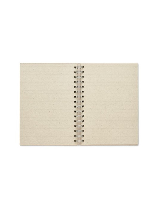 Carnet à spirales A5  personnalisée pas cher GRASS BOOK