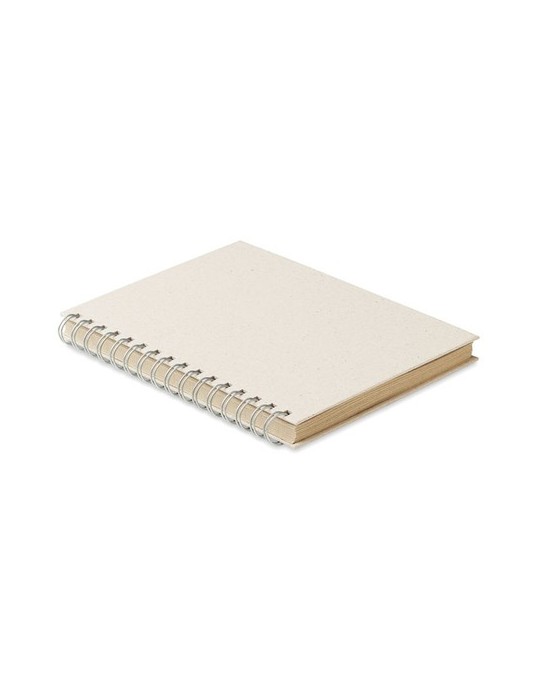 Carnet à spirales A5  personnalisée pas cher GRASS BOOK