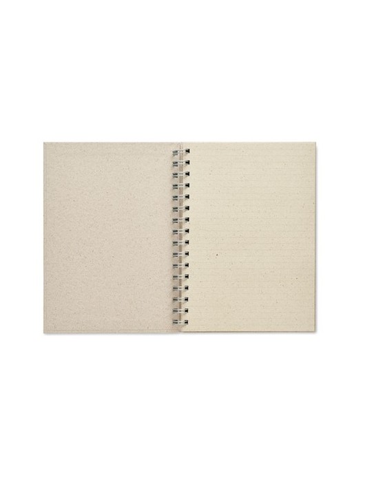 Carnet à spirales A5  personnalisée pas cher GRASS BOOK