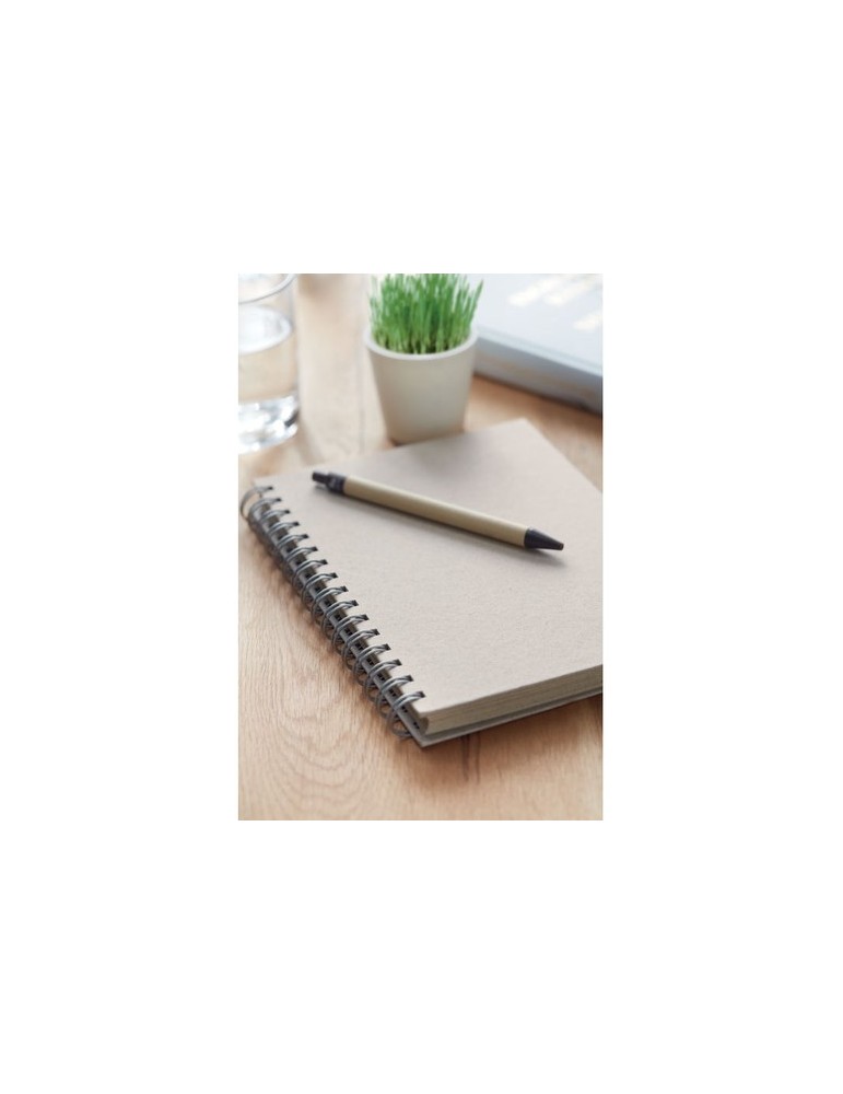 Carnet à spirales A5  personnalisée pas cher GRASS BOOK