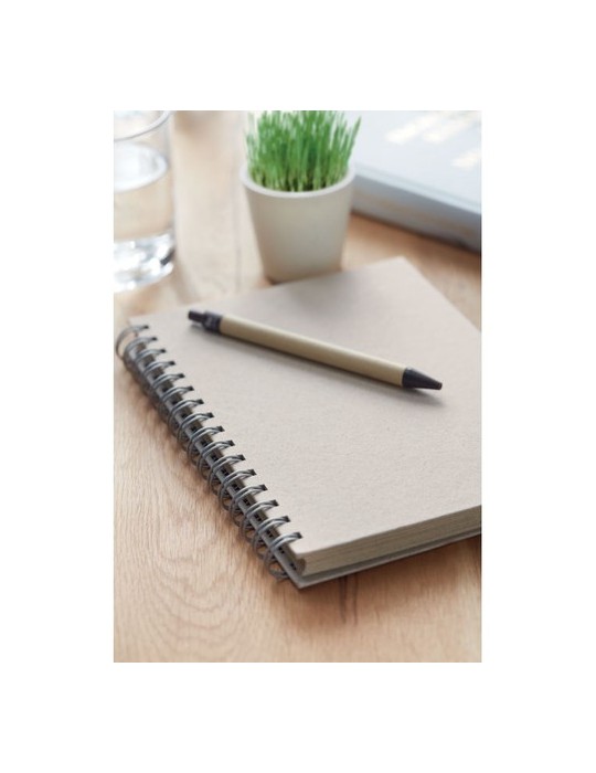 Carnet à spirales A5  personnalisée pas cher GRASS BOOK
