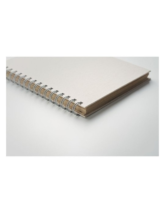 Carnet à spirales A5  personnalisée pas cher GRASS BOOK