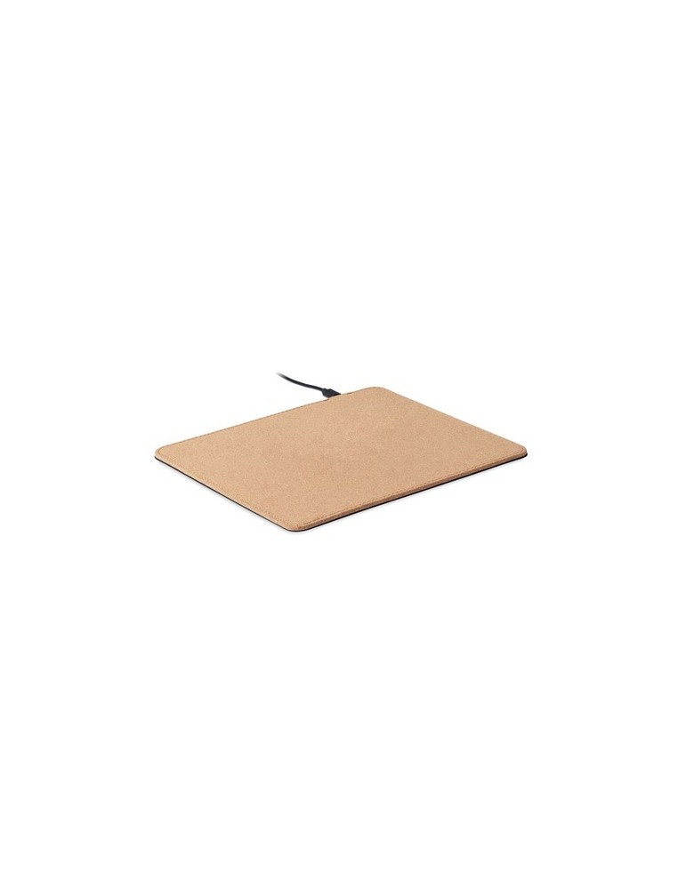 Tapis de souris chargeur sans fil en liège personnalisée pas cher