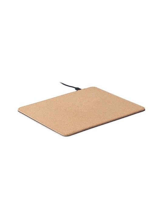 Tapis de souris chargeur sans fil en liège personnalisée pas cher