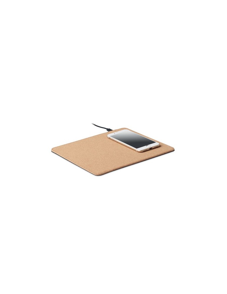 Tapis de souris chargeur sans fil en liège personnalisée pas cher