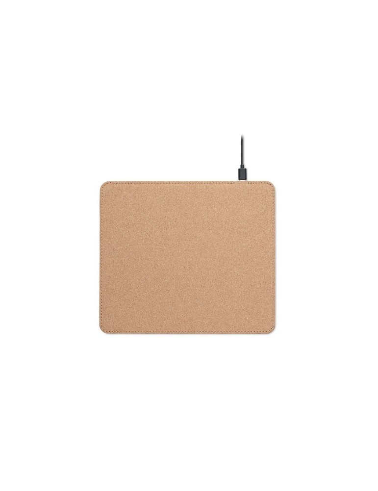 Tapis de souris chargeur sans fil en liège personnalisée pas cher