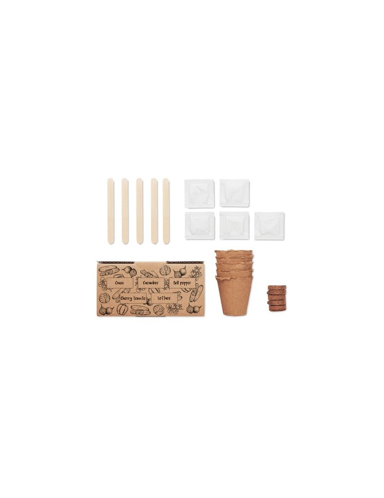 Kit de culture de salade personnalisé pas cher - Graines & terreau inclus
