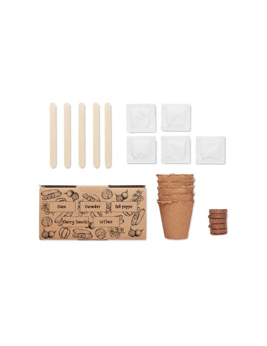 Kit de culture de salade personnalisé pas cher - Graines & terreau inclus