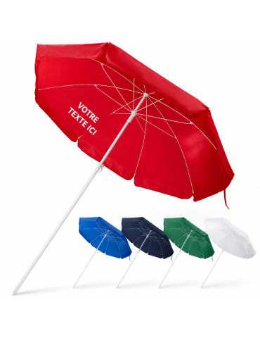 Parasol publicitaire de plage Zénith personnalisé 2