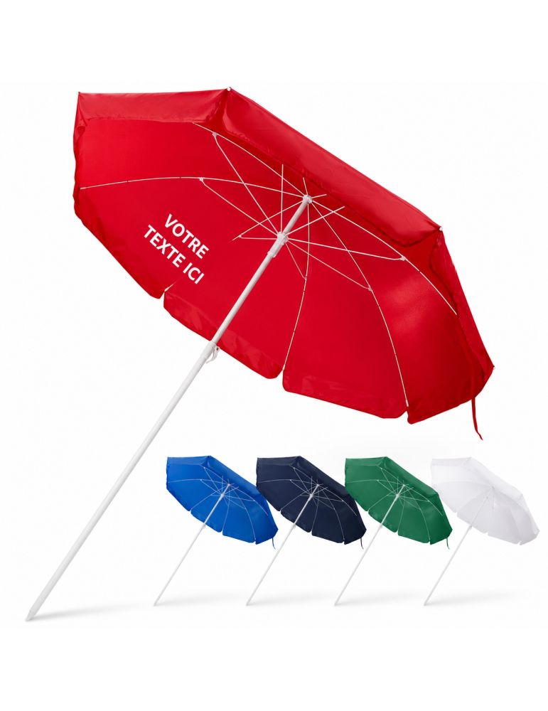 Parasol publicitaire de plage Zénith personnalisé