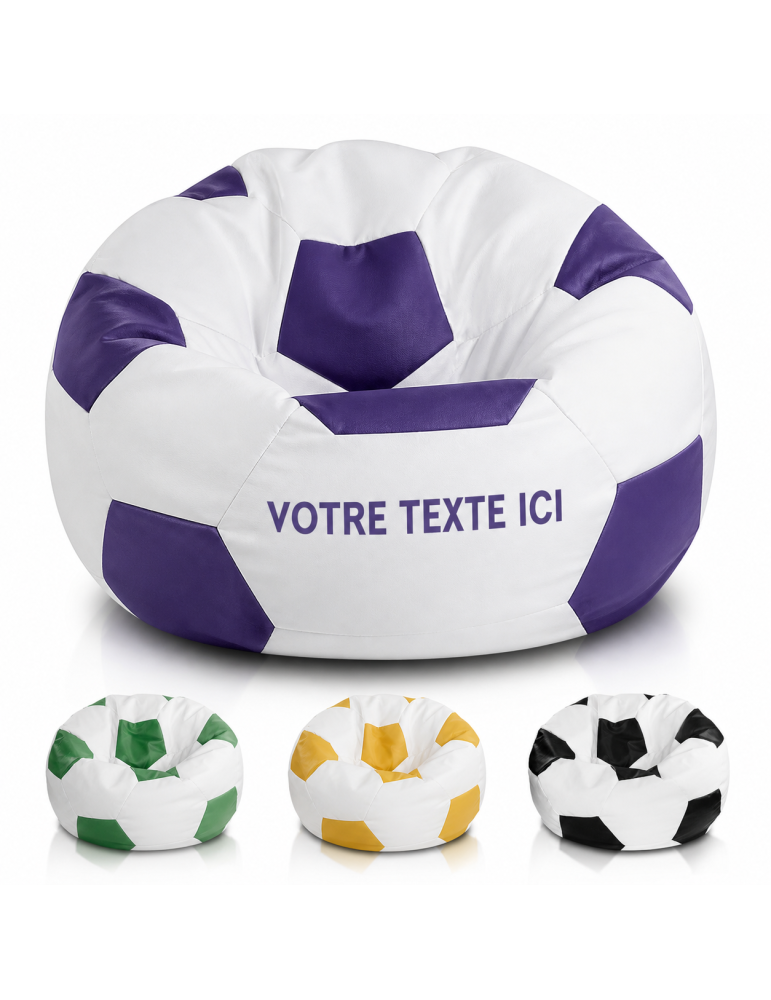 Pouf personnalisable ballon de foot