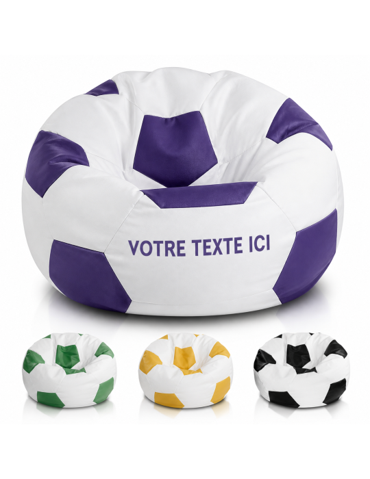 Pouf personnalisable ballon de foot