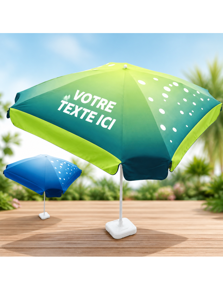 Parasol personnalisable asymétrique 200 cm