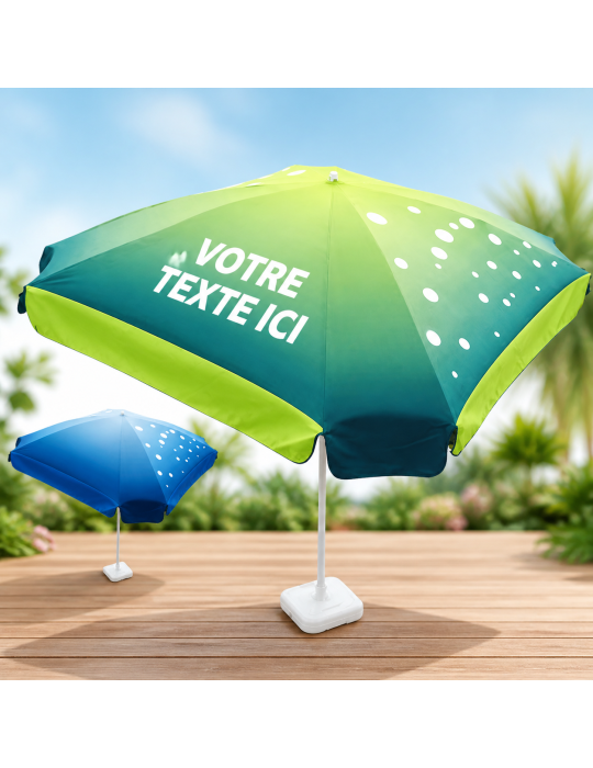 Parasol personnalisable asymétrique 200 cm