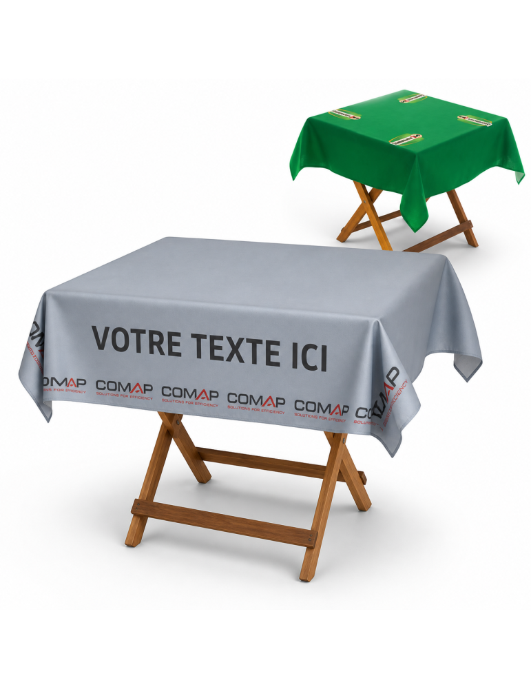 Nappe publicitaire personnalisée