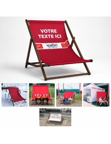 Transat publicitaire bois géant 2