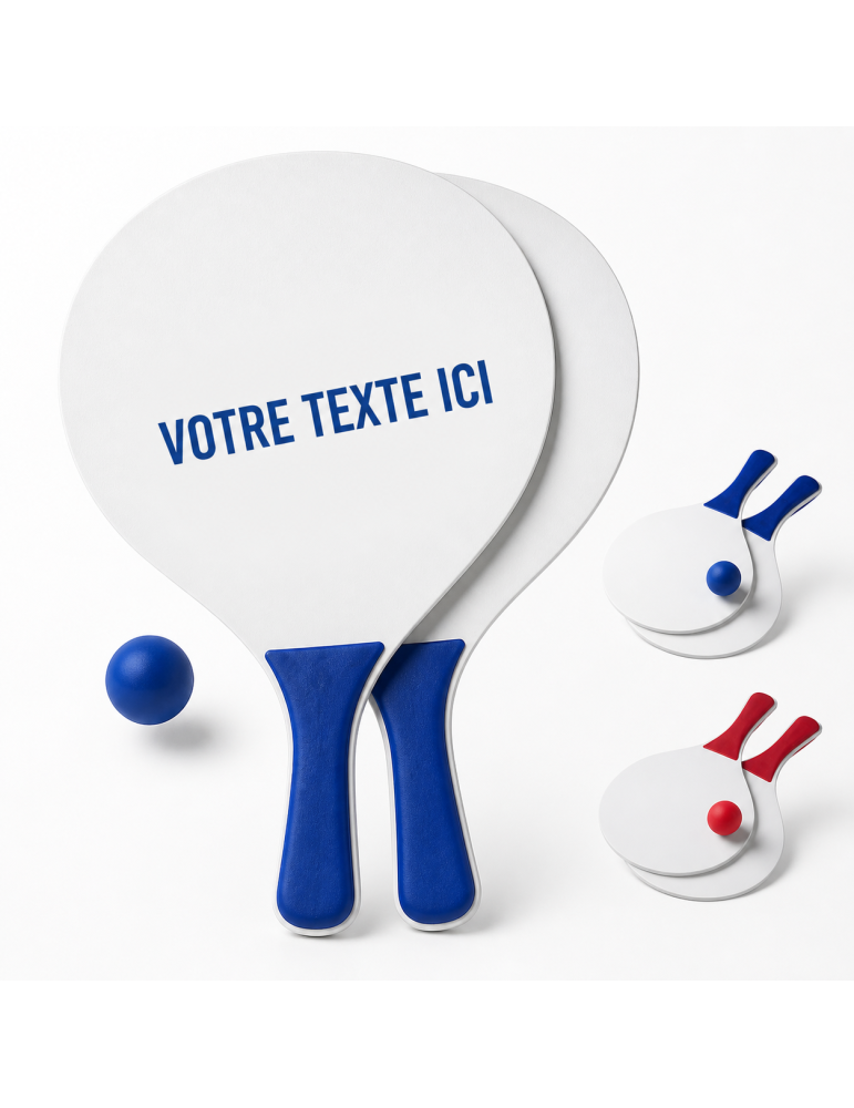 Raquettes publicitaire de plage