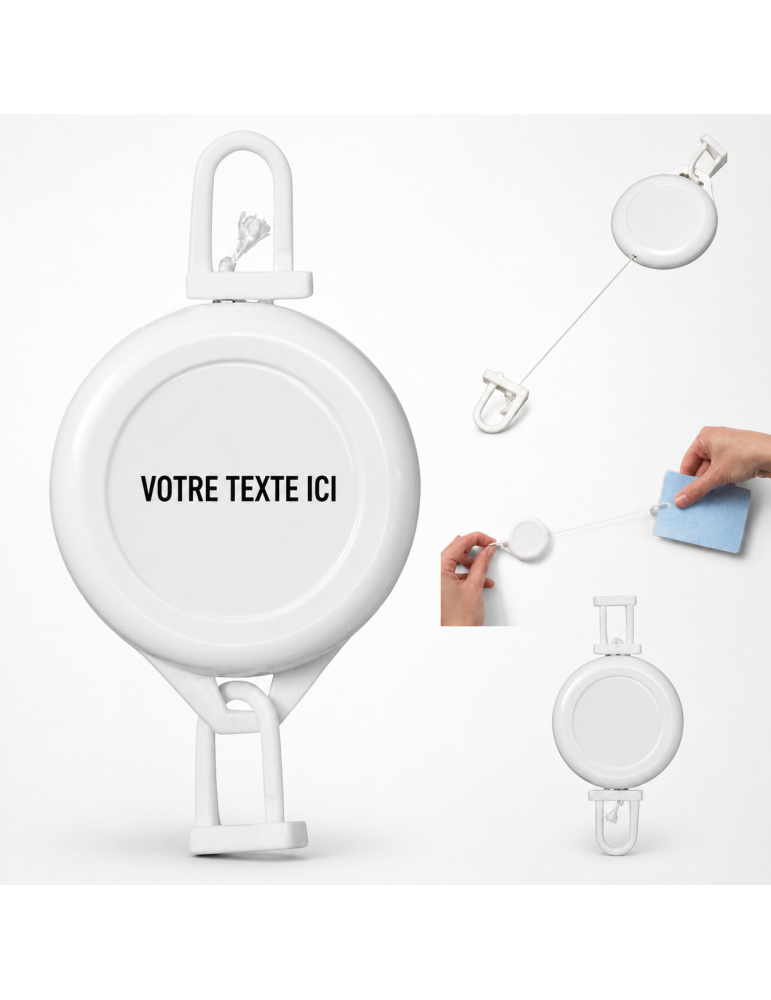 Porte badge personnalisable cuir Vintage