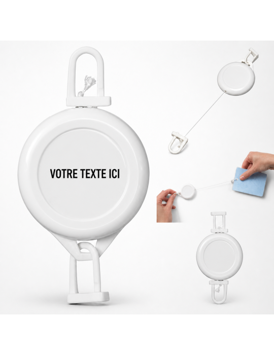 Porte badge personnalisable cuir Vintage