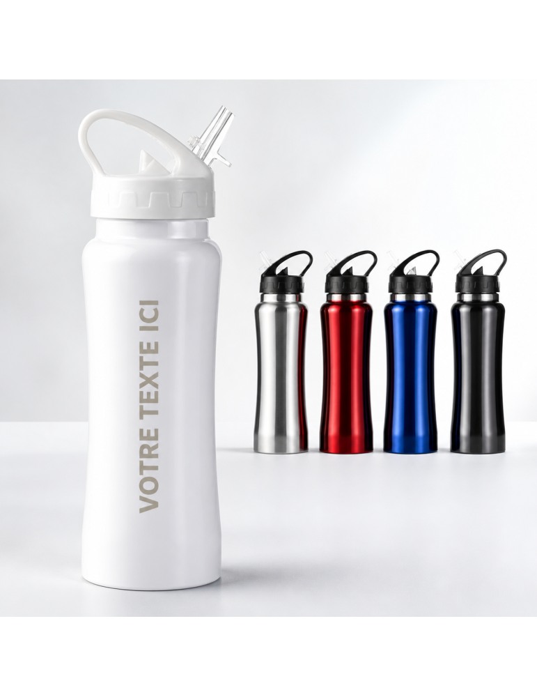 Gourde personnalisable en acier inoxydable 600 ml Serena