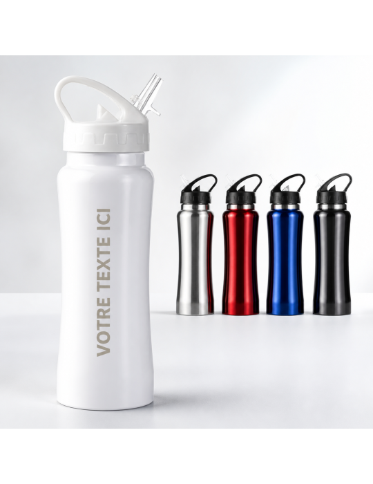 Gourde personnalisable en acier inoxydable 600 ml Serena