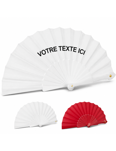 Éventail en tissu et plastique Kasimira personnalisé 2