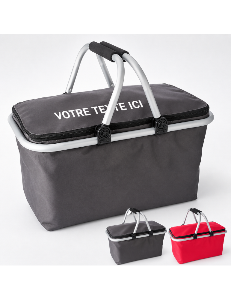 Sac isotherme pliable personnalisé en polyester - Cassian