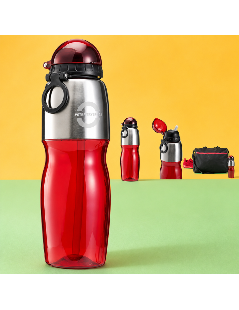 Gourde écolo 500 ml en plastique recyclé - cadeau d'entreprise