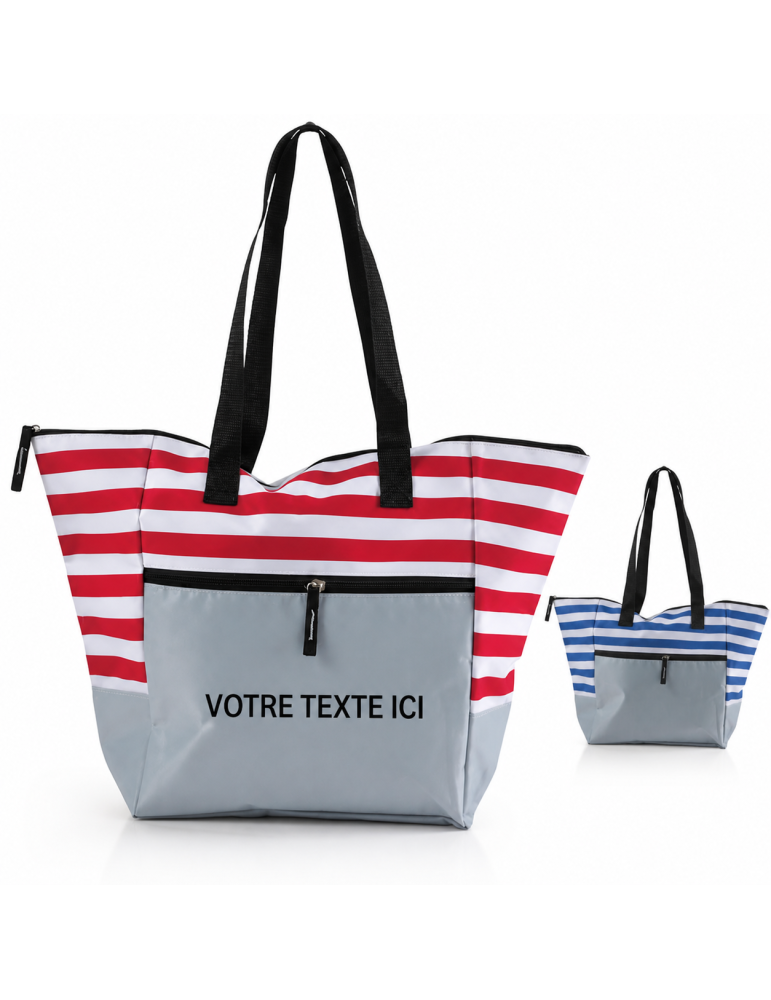 Sac de plage ludique en polyester personnalisé Gaston