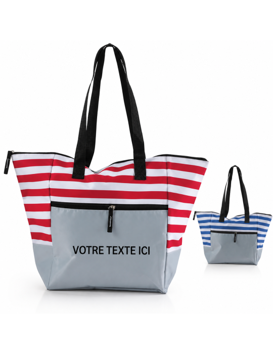 Sac de plage ludique en polyester personnalisé Gaston