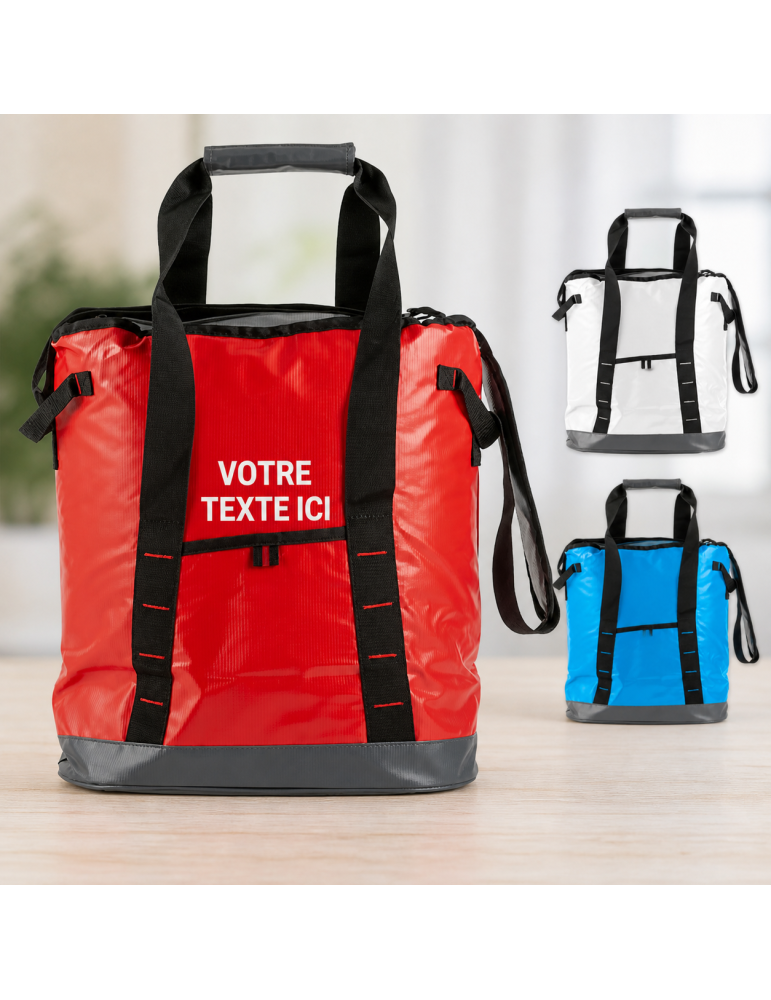 Sac isotherme PVC idéal pour vos courses personnalisé Becky